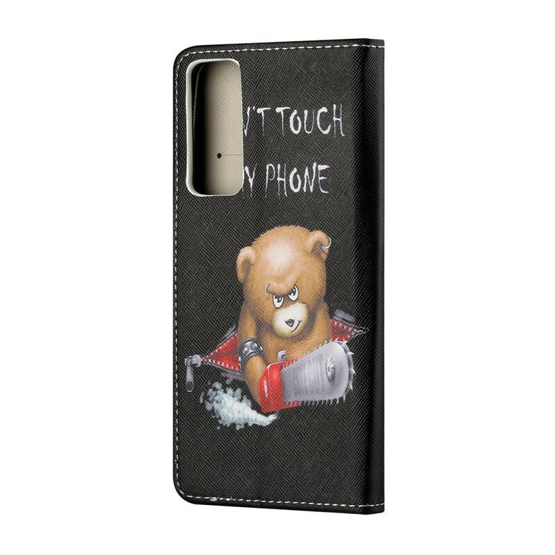 Capa Flip Para Huawei P Smart 2021 Urso Perigoso