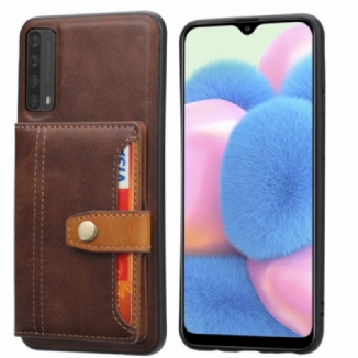 Capa Para Huawei P Smart 2021 Alça De Suporte Para Titular Do Cartão