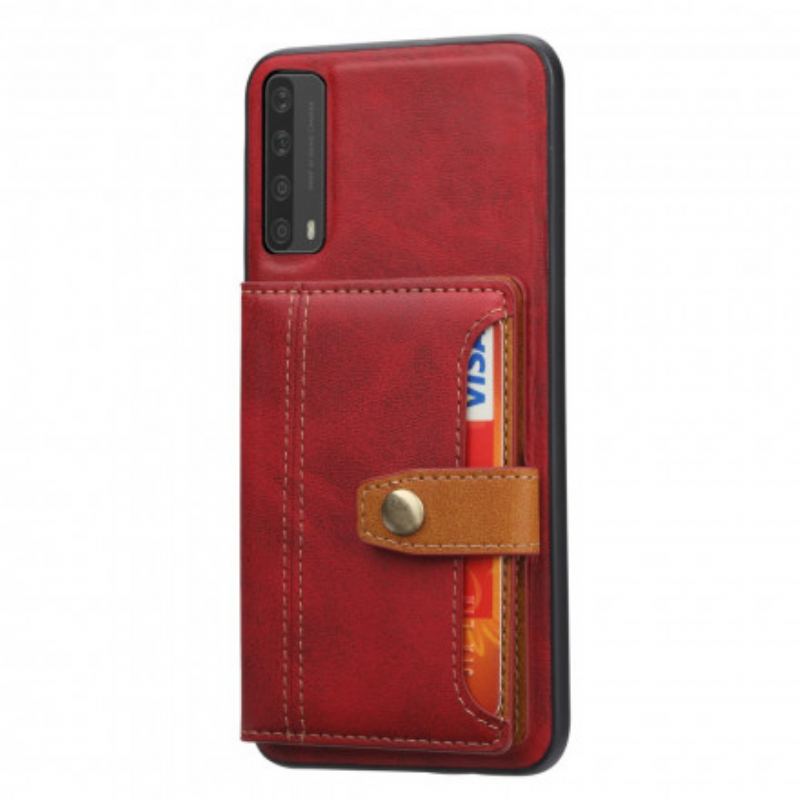 Capa Para Huawei P Smart 2021 Alça De Suporte Para Titular Do Cartão