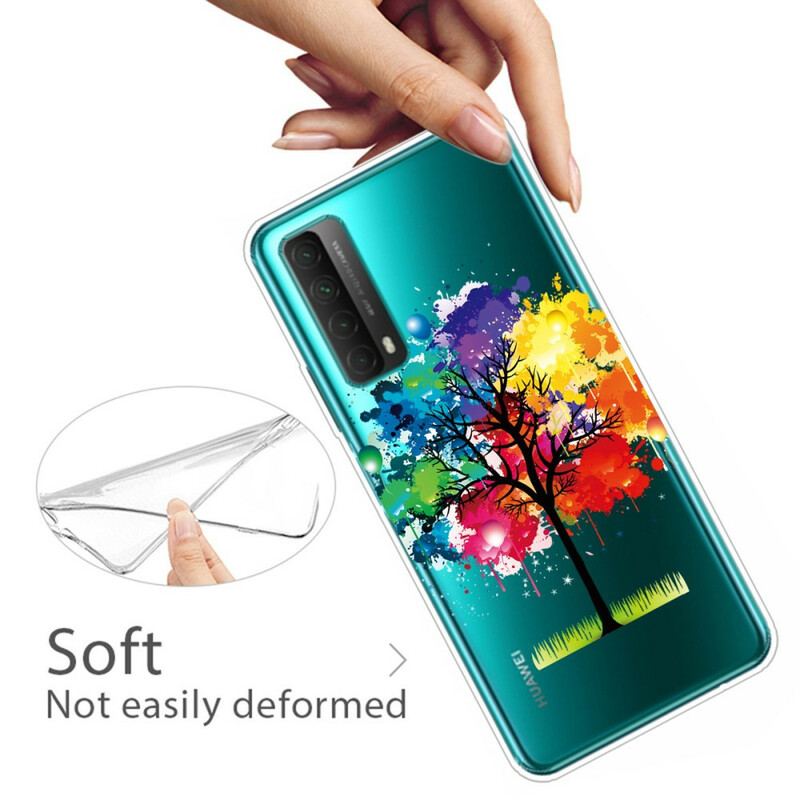 Capa Para Huawei P Smart 2021 Árvore Aquarela Perfeita