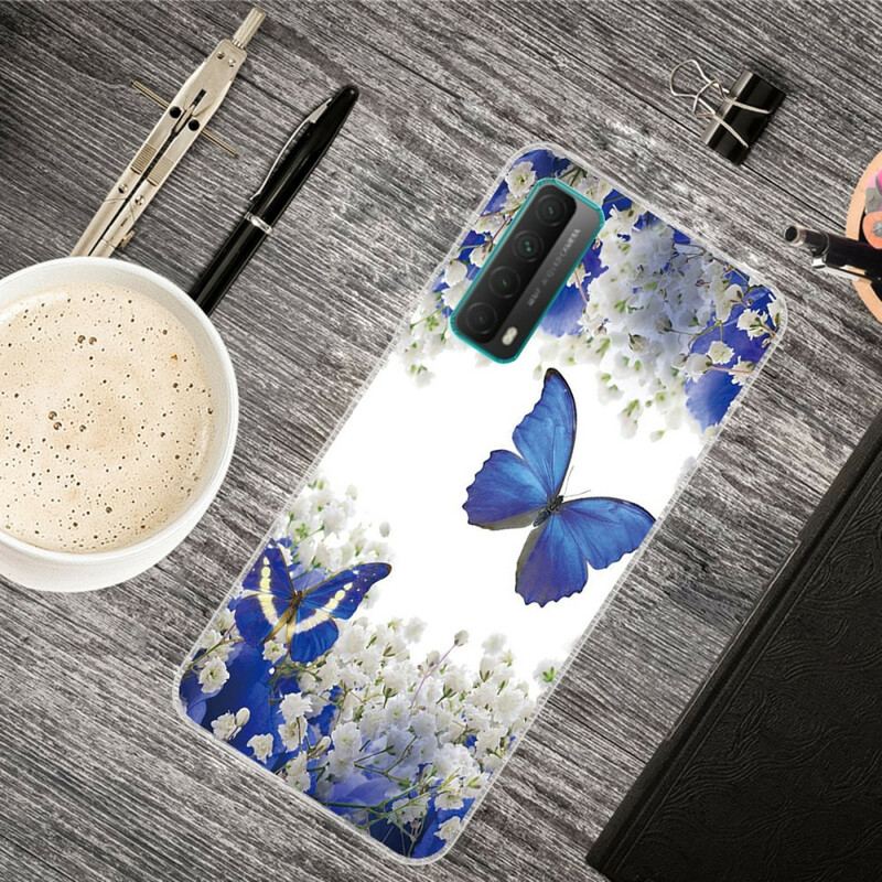 Capa Para Huawei P Smart 2021 Borboletas