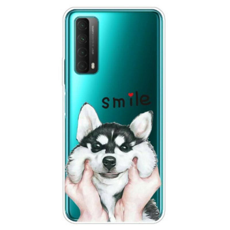 Capa Para Huawei P Smart 2021 Cabeça De Lobo E Sorriso