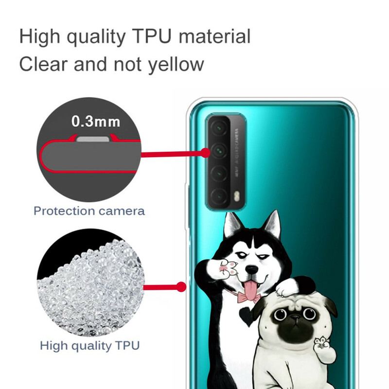 Capa Para Huawei P Smart 2021 Cachorros Engraçados