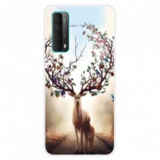 Capa Para Huawei P Smart 2021 Cervo Flexível