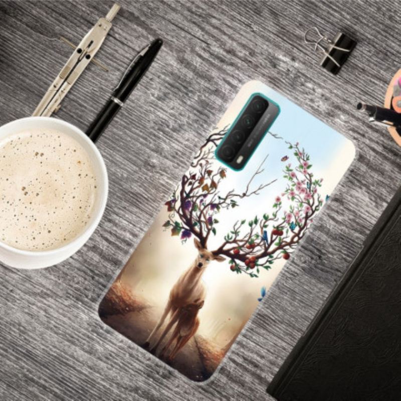 Capa Para Huawei P Smart 2021 Cervo Flexível