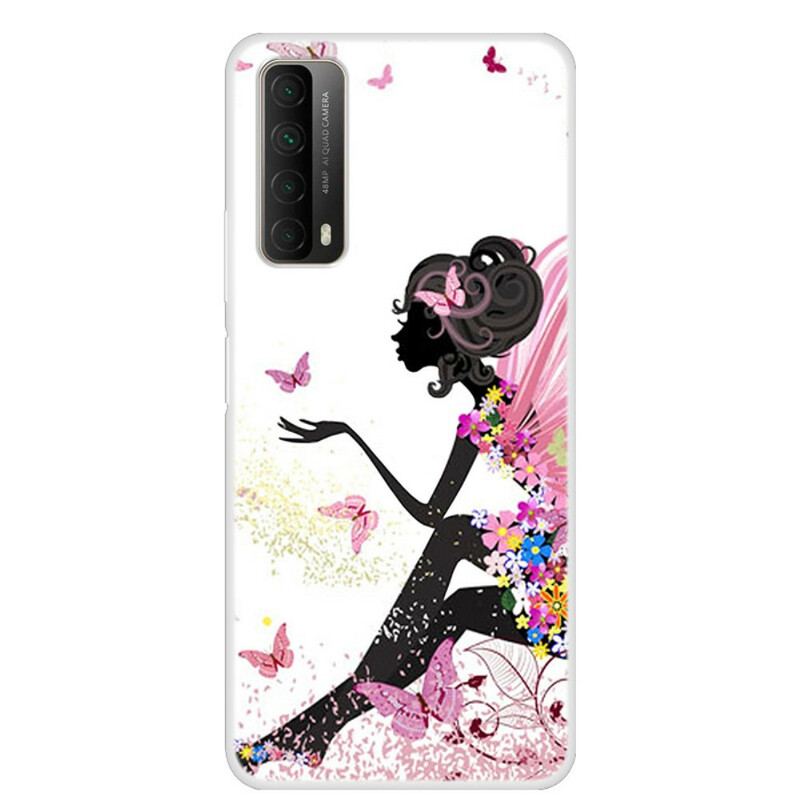 Capa Para Huawei P Smart 2021 Dama Borboleta