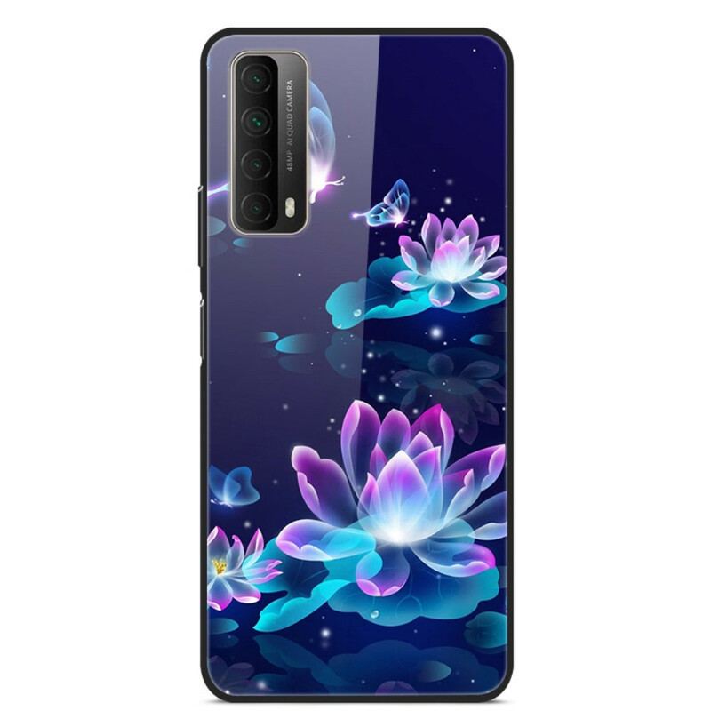 Capa Para Huawei P Smart 2021 Fancy Flowers Em Vidro Temperado