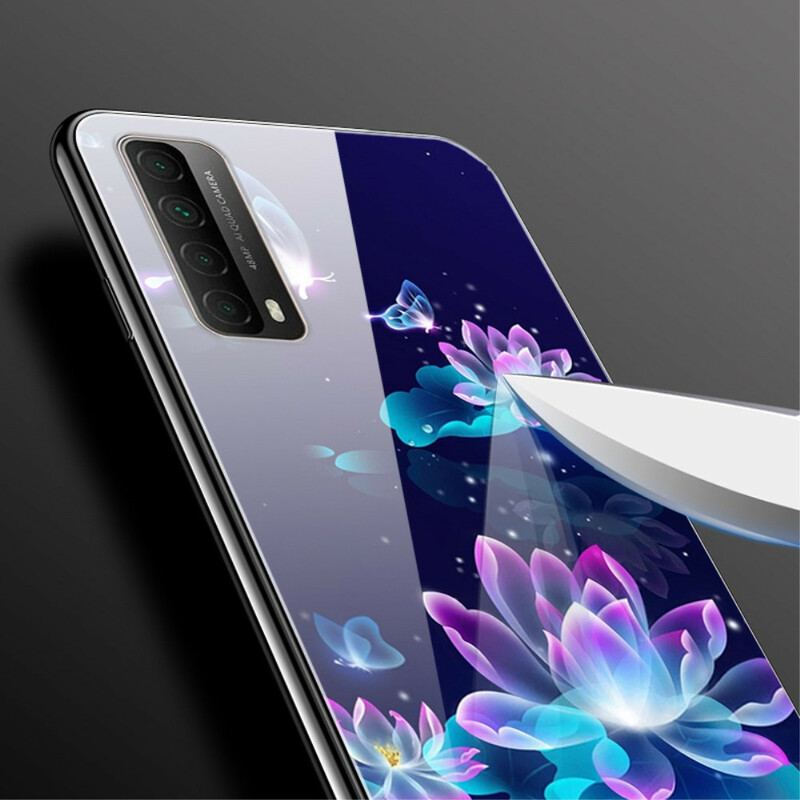 Capa Para Huawei P Smart 2021 Fancy Flowers Em Vidro Temperado