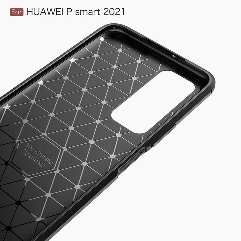 Capa Para Huawei P Smart 2021 Fibra De Carbono Escovada