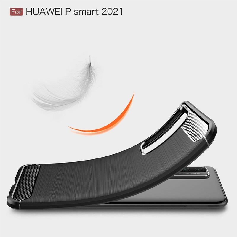 Capa Para Huawei P Smart 2021 Fibra De Carbono Escovada