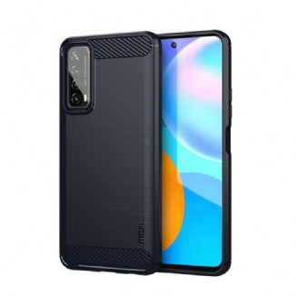 Capa Para Huawei P Smart 2021 Fibra De Carbono Escovada Mofi