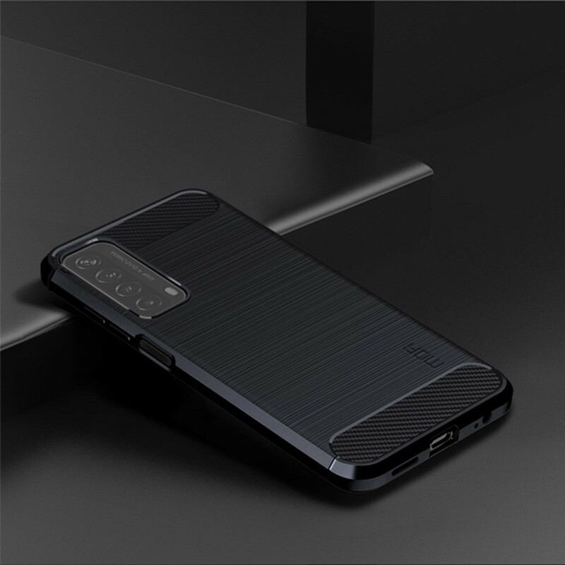 Capa Para Huawei P Smart 2021 Fibra De Carbono Escovada Mofi