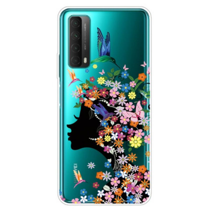 Capa Para Huawei P Smart 2021 Florista Transparente