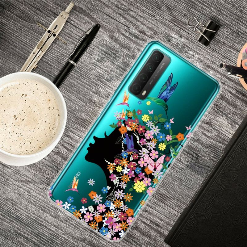 Capa Para Huawei P Smart 2021 Florista Transparente