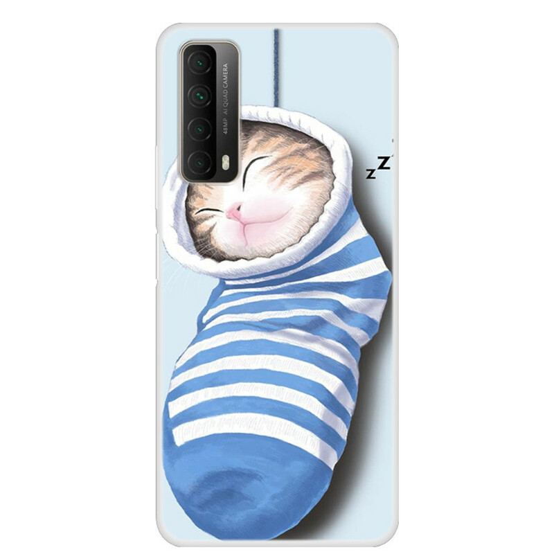 Capa Para Huawei P Smart 2021 Gatinho Dormindo