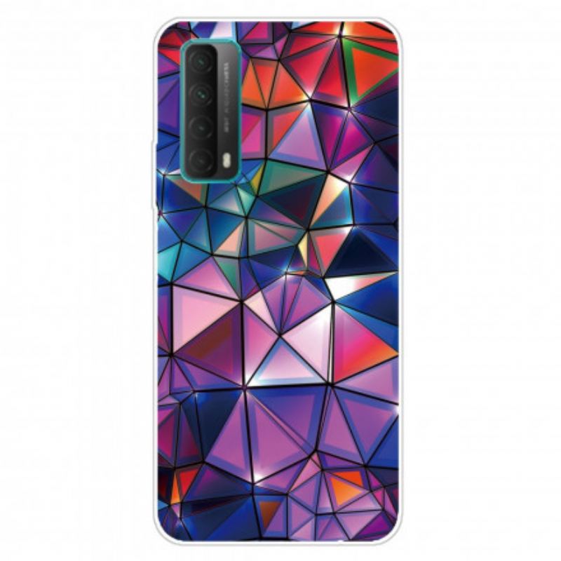 Capa Para Huawei P Smart 2021 Geometria Colorida Flexível