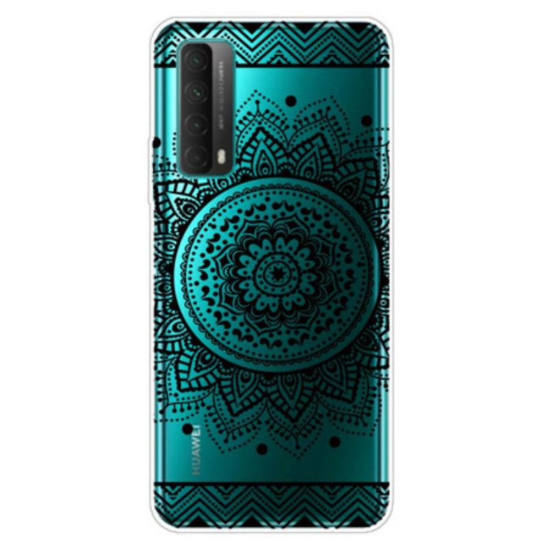 Capa Para Huawei P Smart 2021 Mandala De Flores Sem Costura