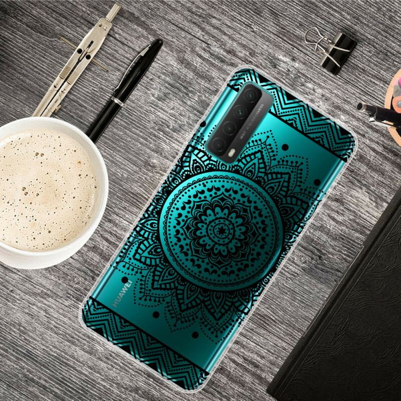 Capa Para Huawei P Smart 2021 Mandala De Flores Sem Costura