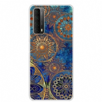 Capa Para Huawei P Smart 2021 Mandalas Douradas