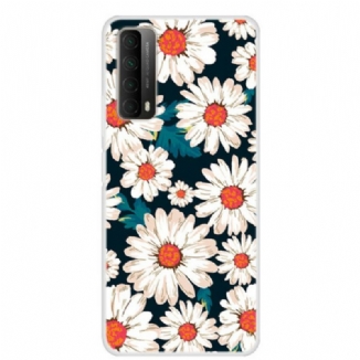 Capa Para Huawei P Smart 2021 Margaridas