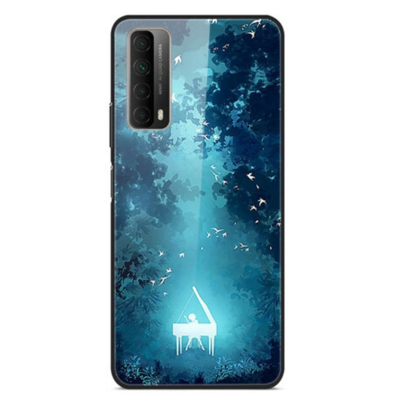 Capa Para Huawei P Smart 2021 Piano De Vidro Temperado À Noite