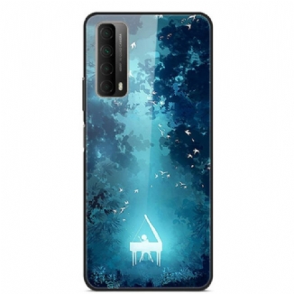 Capa Para Huawei P Smart 2021 Piano De Vidro Temperado À Noite