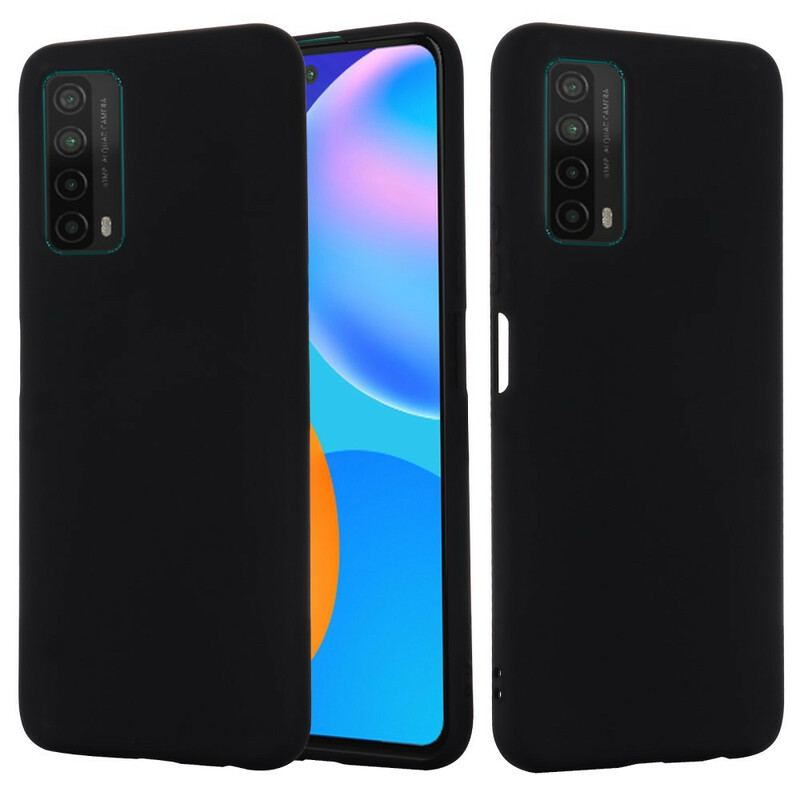 Capa Para Huawei P Smart 2021 Silicone Líquido Com Cordão