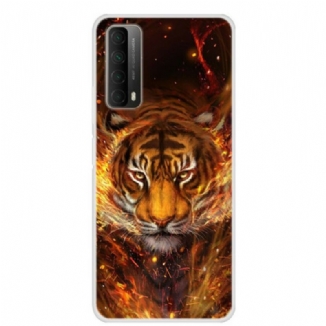 Capa Para Huawei P Smart 2021 Tigre De Fogo