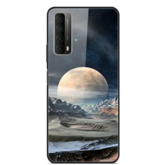 Capa Para Huawei P Smart 2021 Vidro Temperado Da Lua Espacial