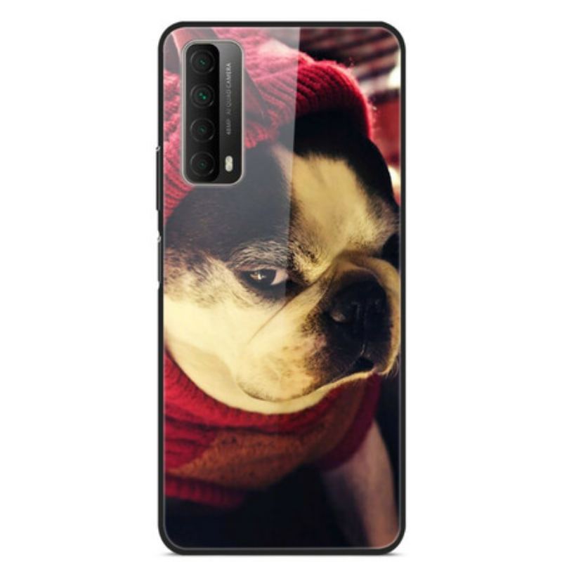 Capa Para Huawei P Smart 2021 Vidro Temperado Divertido Para Cães