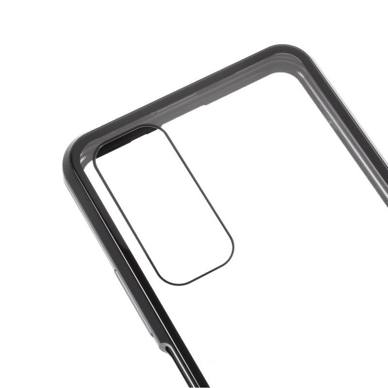 Capa Para Huawei P Smart 2021 Vidro Temperado Frontal E Traseiro E Metal