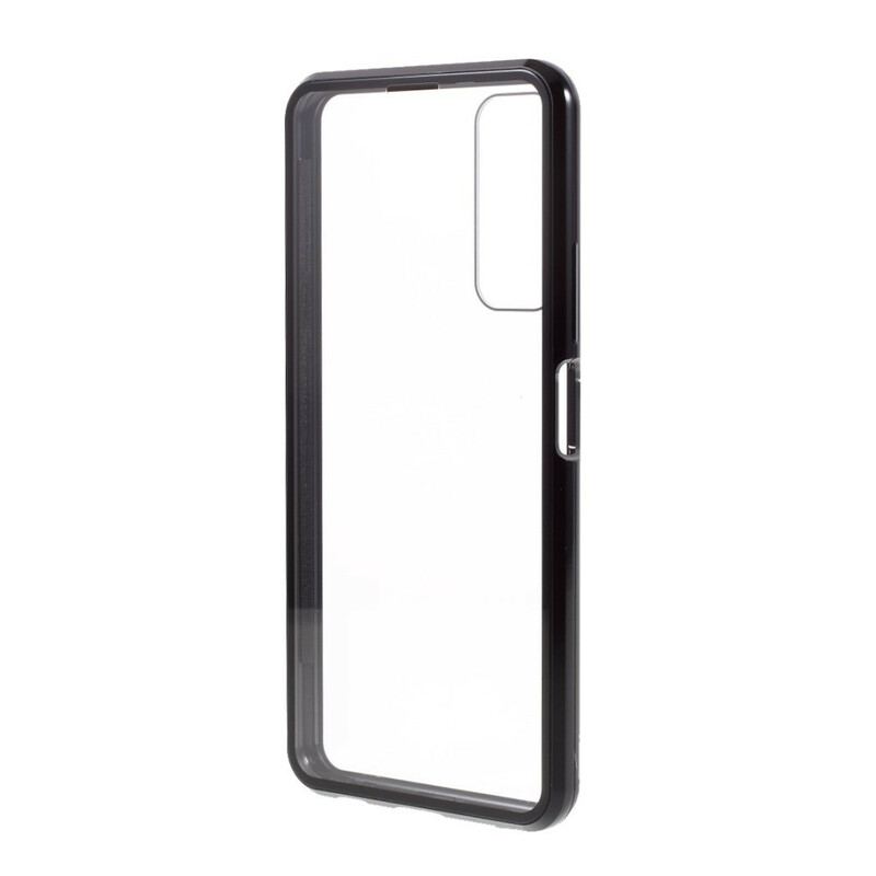 Capa Para Huawei P Smart 2021 Vidro Temperado Frontal E Traseiro E Metal