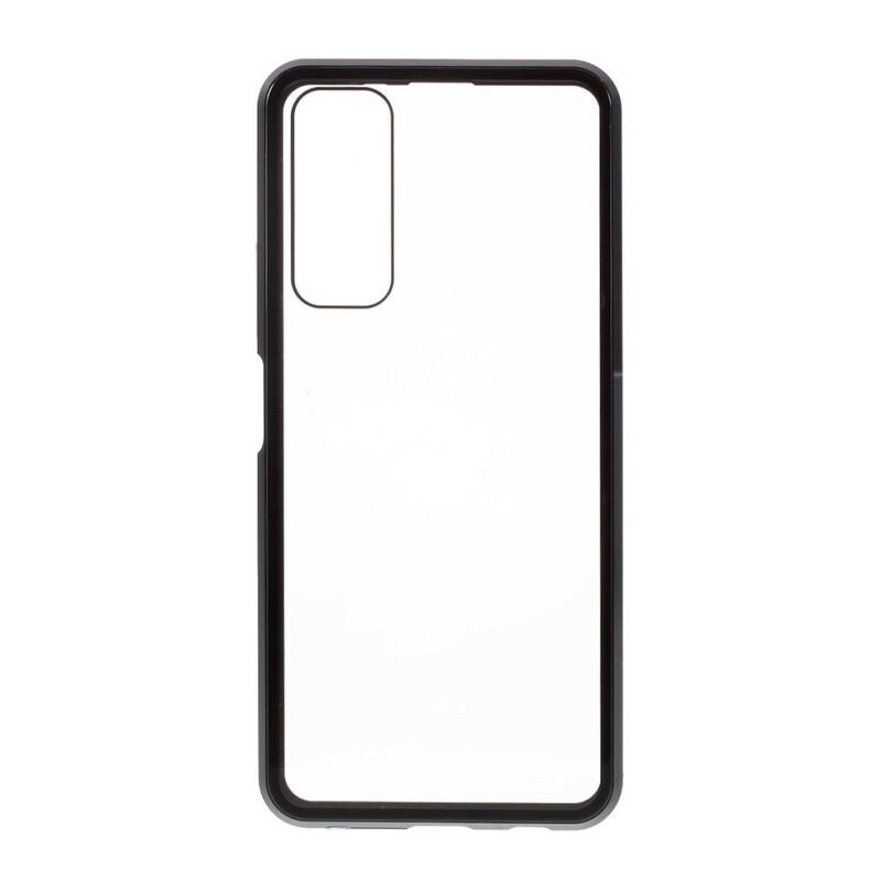 Capa Para Huawei P Smart 2021 Vidro Temperado Frontal E Traseiro E Metal