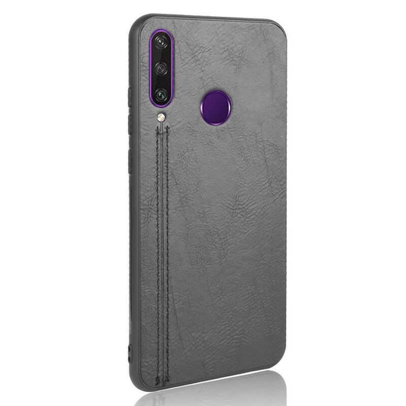 Capa De Celular Para Huawei Y6p Efeito Couro Couture