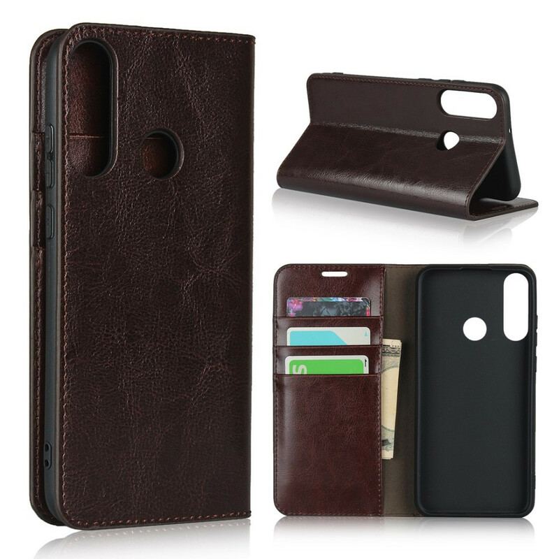 Capa De Celular Para Huawei Y6p Flip Couro Legitimo