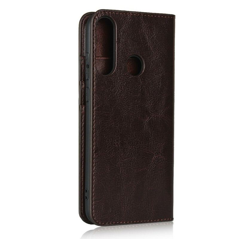 Capa De Celular Para Huawei Y6p Flip Couro Legitimo