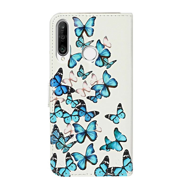 Capa De Celular Para Huawei Y6p Flip Miríade De Borboletas