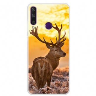 Capa De Celular Para Huawei Y6p Veado E Paisagem