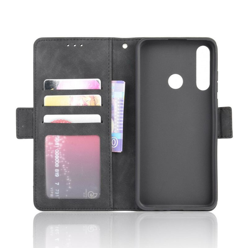 Capa De Couro Para Huawei Y6p Multi-card Premier Class