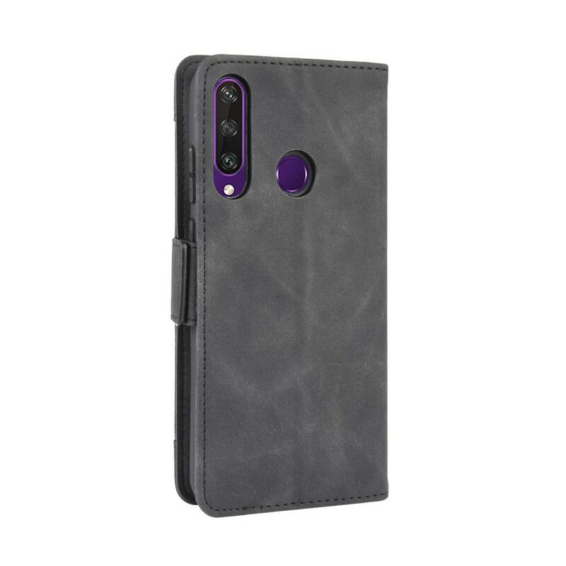 Capa De Couro Para Huawei Y6p Multi-card Premier Class