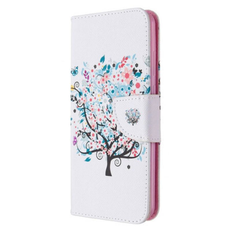 Capa Flip Para Huawei Y6p Árvore Florida