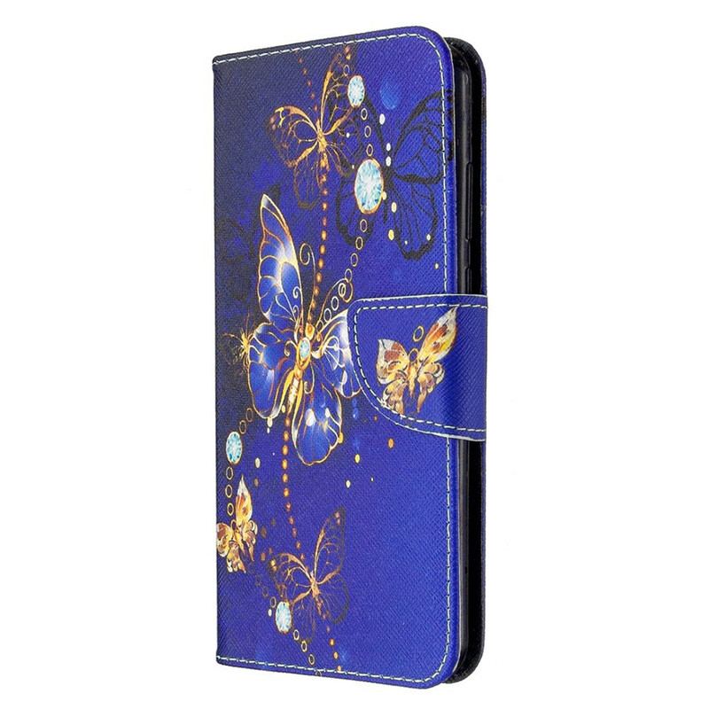 Capa Flip Para Huawei Y6p Borboletas Na Noite