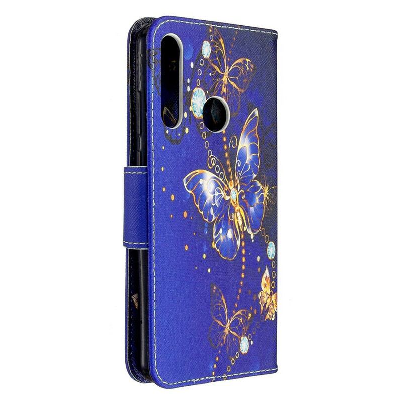 Capa Flip Para Huawei Y6p Borboletas Na Noite