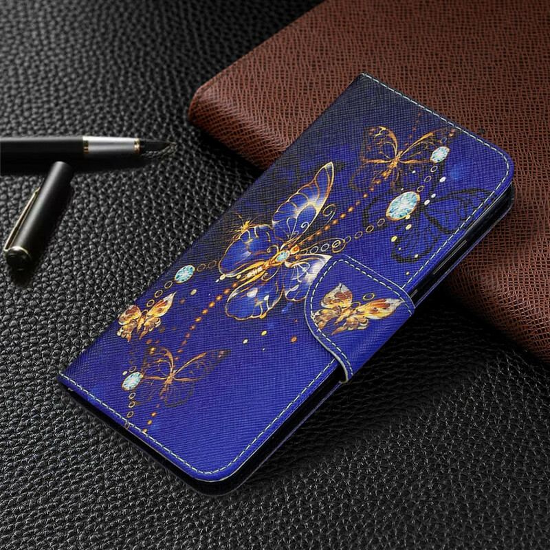 Capa Flip Para Huawei Y6p Borboletas Na Noite