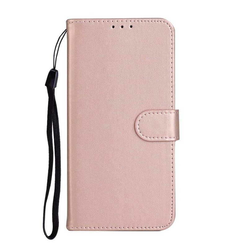 Capa Flip Para Huawei Y6p Design De Couro