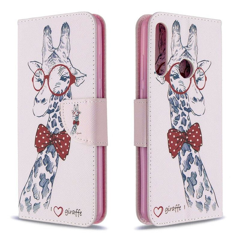 Capa Flip Para Huawei Y6p Girafa Inteligente