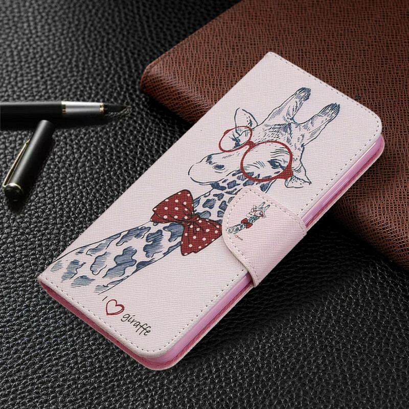 Capa Flip Para Huawei Y6p Girafa Inteligente