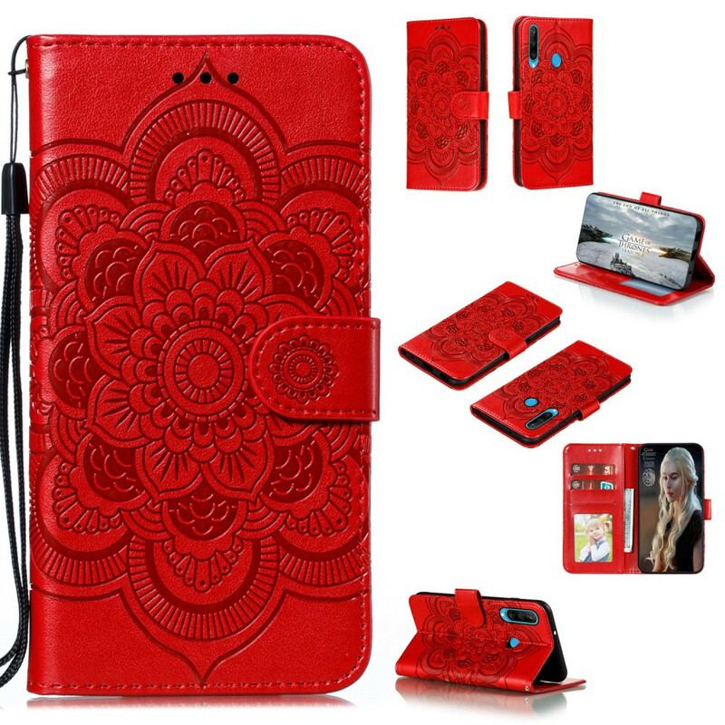 Capa Flip Para Huawei Y6p Mandala Completa