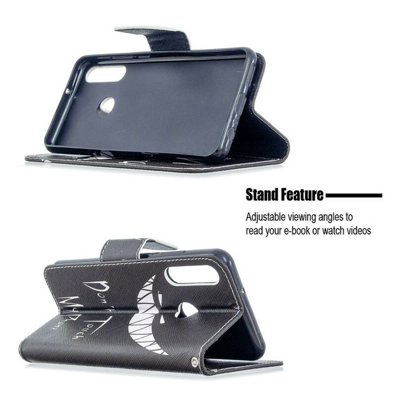 Capa Flip Para Huawei Y6p Telefone Do Diabo