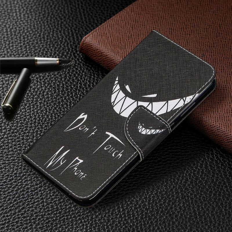 Capa Flip Para Huawei Y6p Telefone Do Diabo